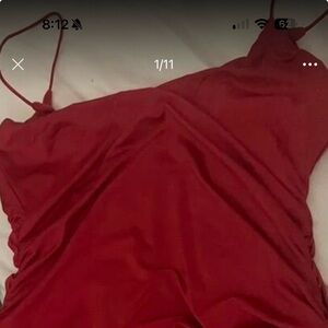 SHEIN Vibrant Red Mini Dress